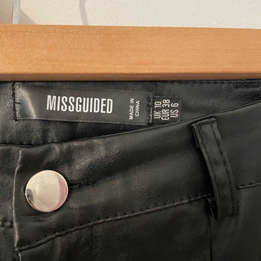Missguided faux leather pants *Size 6*